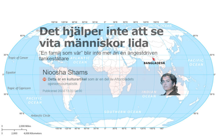 Det hjälper inte att se vita människor lida