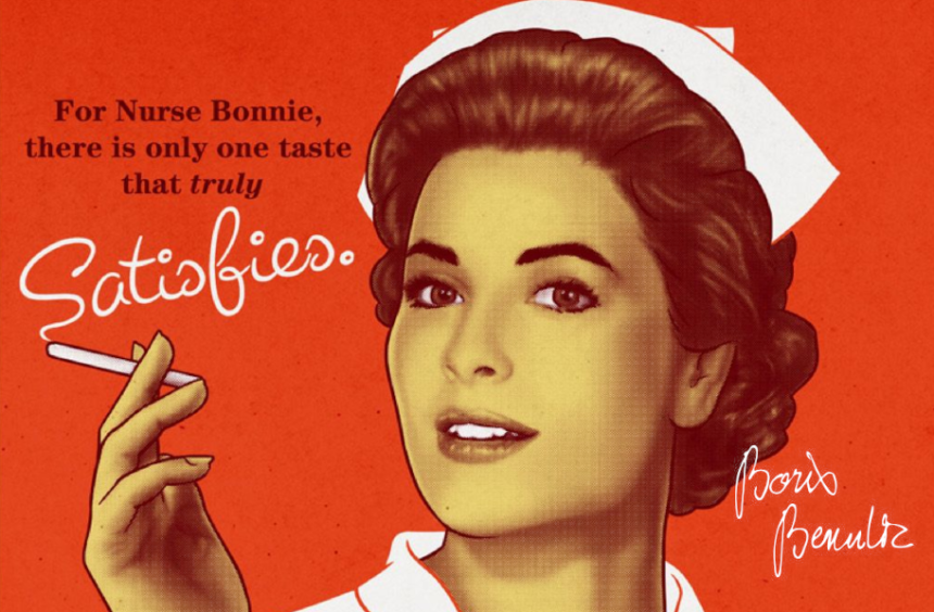 Smoking nurse Bonnnie