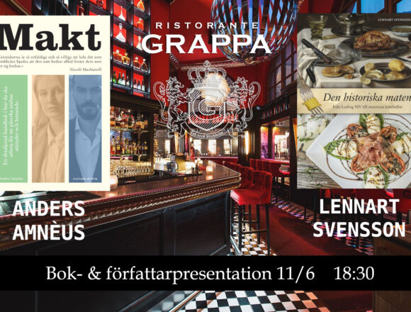 Bok- & författarpresentation på Grappa Bok- & författarpresentation på Grappa