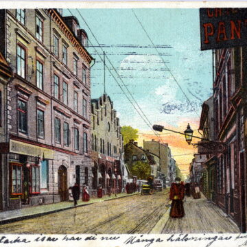 vykort med vy över Hornsgatan