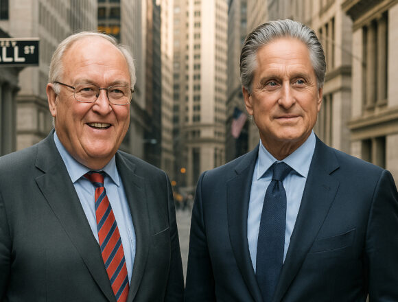 Göran Persson & Gordon Gekko på Wall Street. Göran Persson & Gordon Gekko på Wall Street.