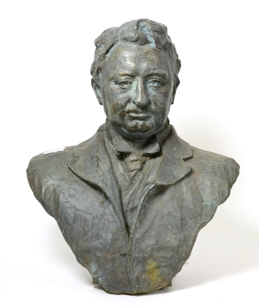 En byst föreställande Cecil Rhodes