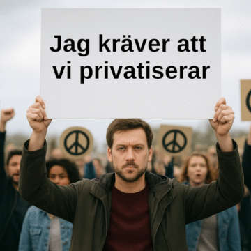 Jag kräver att vi privatiserar