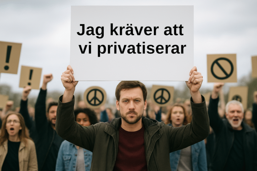 Jag kräver att vi privatiserar